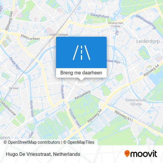 Hugo De Vriesstraat kaart