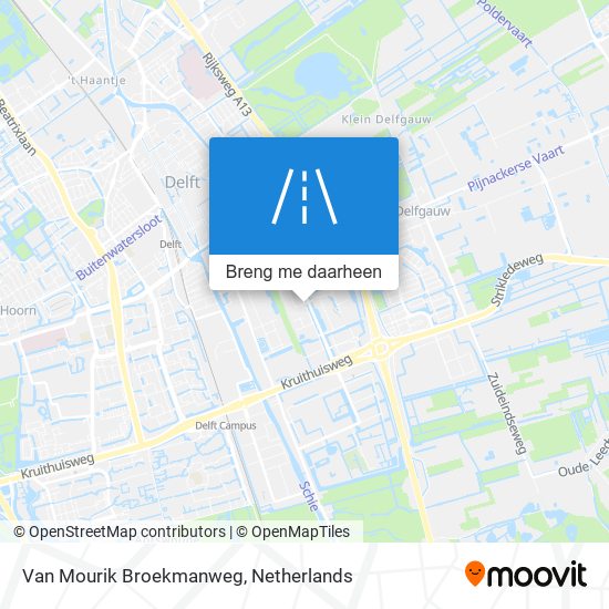 Van Mourik Broekmanweg kaart