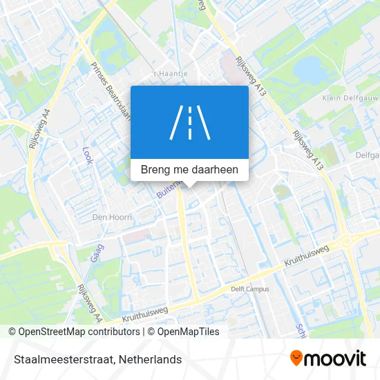 Staalmeesterstraat kaart
