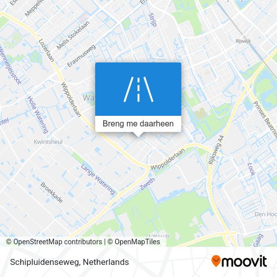 Schipluidenseweg kaart