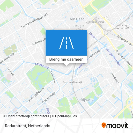 Radarstraat kaart