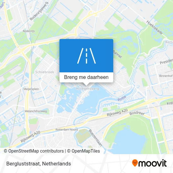 Bergluststraat kaart