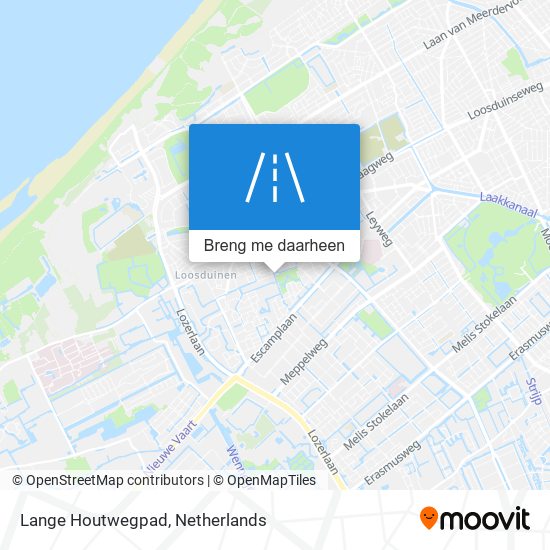 Lange Houtwegpad kaart