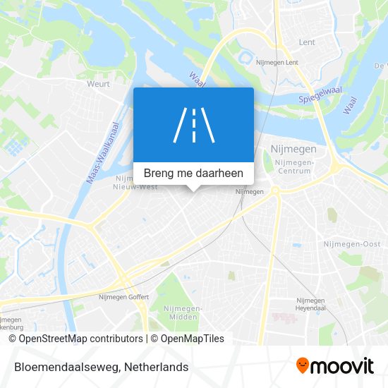 Bloemendaalseweg kaart