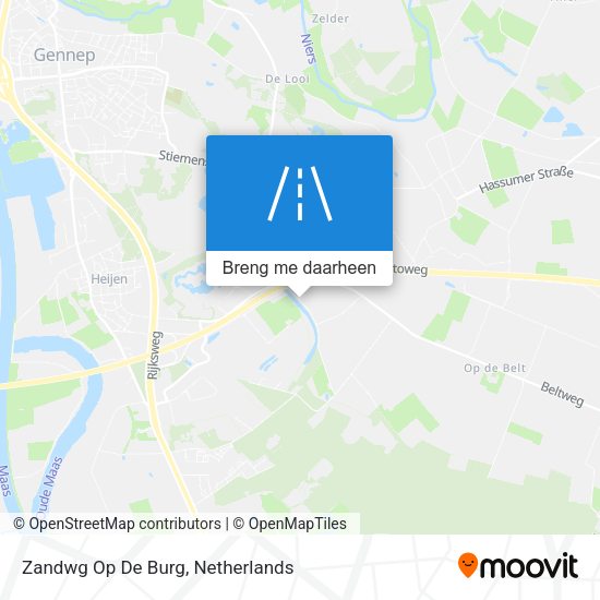 Zandwg Op De Burg kaart