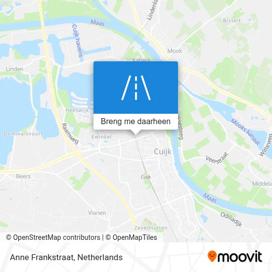 Anne Frankstraat kaart