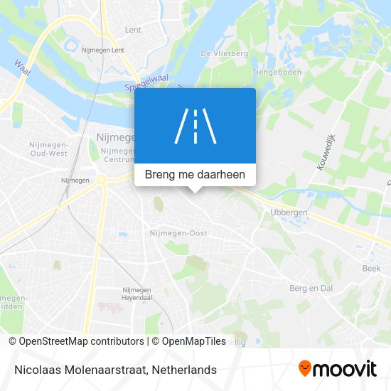 Nicolaas Molenaarstraat kaart