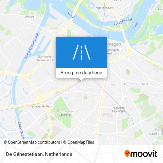 De Génestetlaan kaart