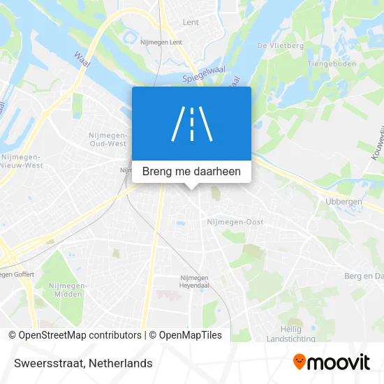 Sweersstraat kaart