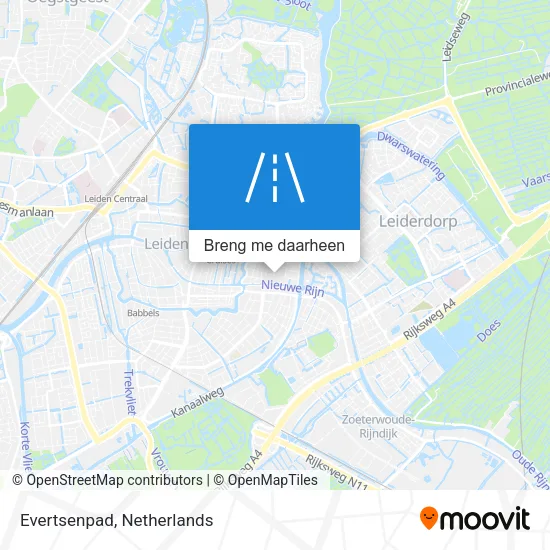 Evertsenpad kaart