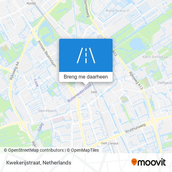 Kwekerijstraat kaart