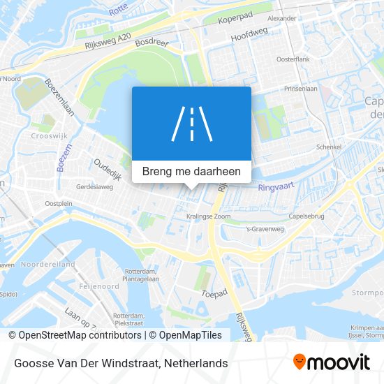 Goosse Van Der Windstraat kaart