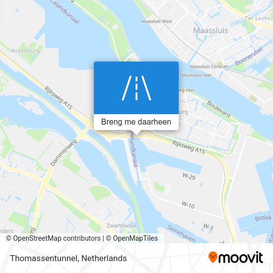Thomassentunnel kaart