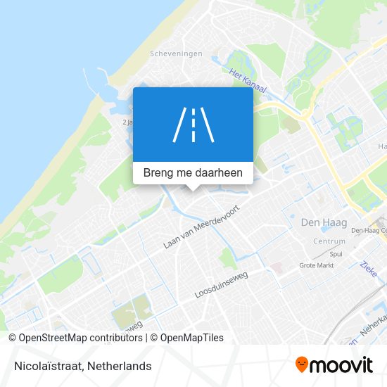 Nicolaïstraat kaart