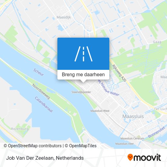 Job Van Der Zeelaan kaart