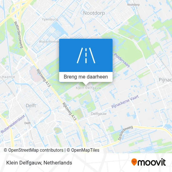 Klein Delfgauw kaart