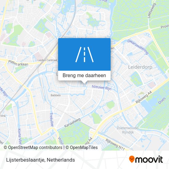 Lijsterbeslaantje kaart