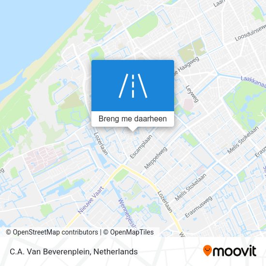 C.A. Van Beverenplein kaart