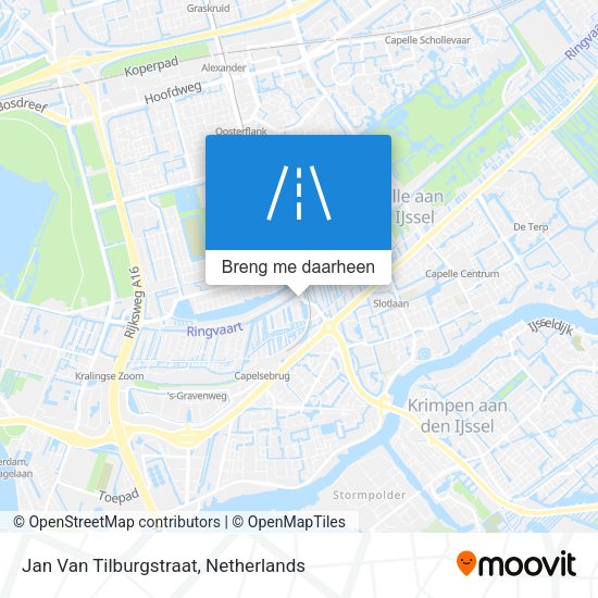 Jan Van Tilburgstraat kaart
