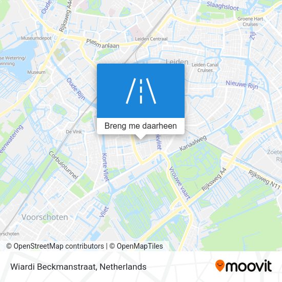 Wiardi Beckmanstraat kaart
