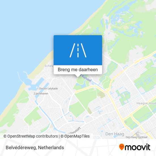 Belvédèreweg kaart