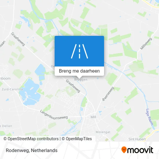 Rodenweg kaart