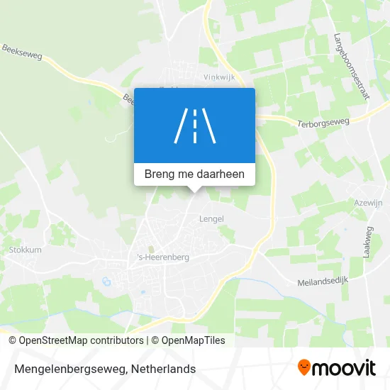 Mengelenbergseweg kaart