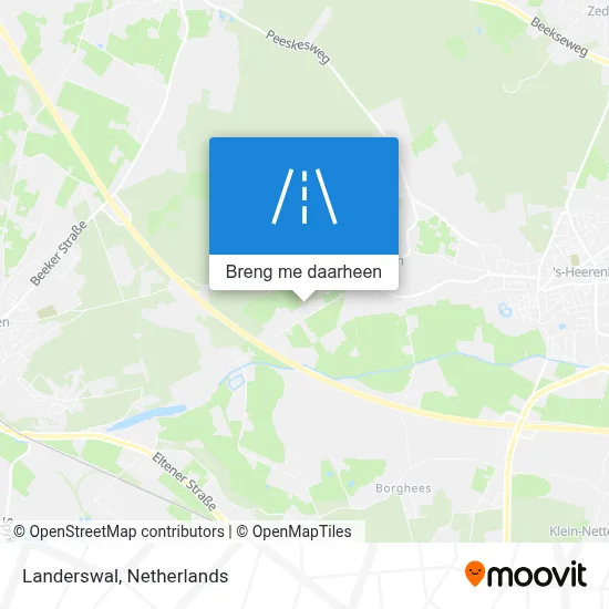 Landerswal kaart