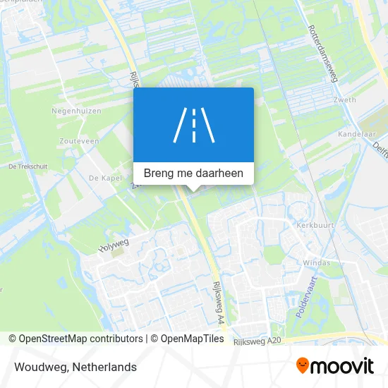 Woudweg kaart
