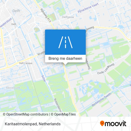 Karitaatmolenpad kaart