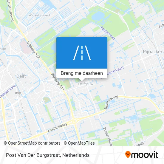 Post Van Der Burgstraat kaart