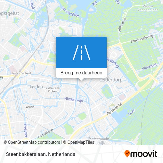 Steenbakkerslaan kaart