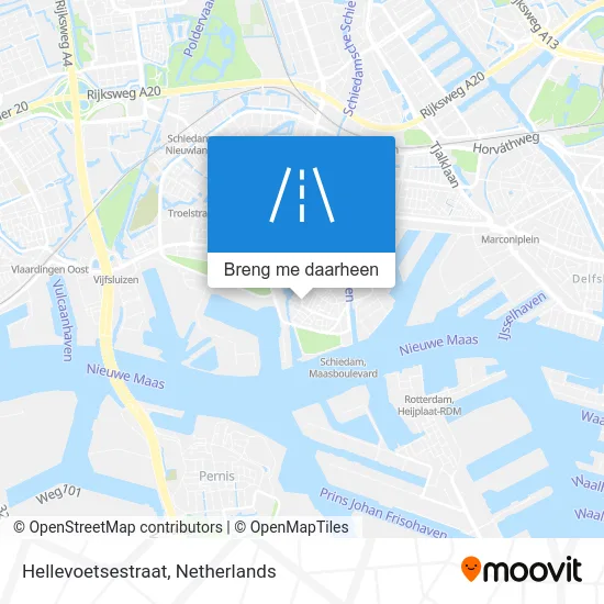 Hellevoetsestraat kaart