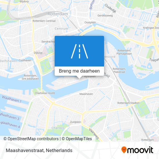 Maashavenstraat kaart