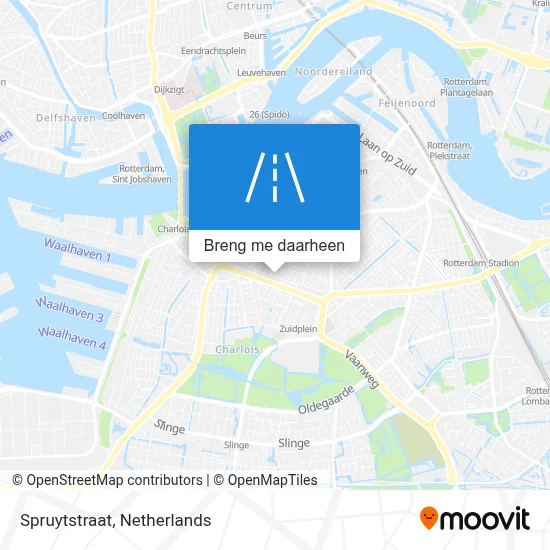 Spruytstraat kaart
