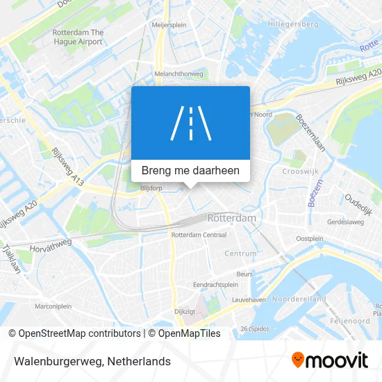 Walenburgerweg kaart