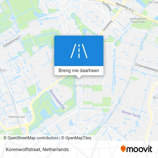 Korenwolfstraat kaart