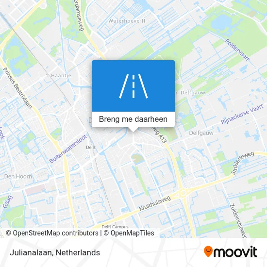 Julianalaan kaart