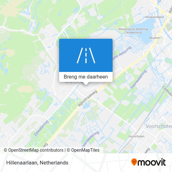 Hillenaarlaan kaart