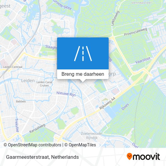 Gaarmeesterstraat kaart