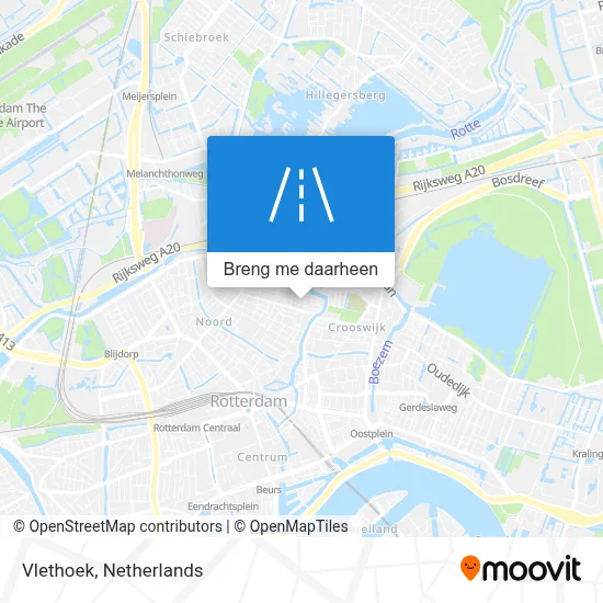 Vlethoek kaart