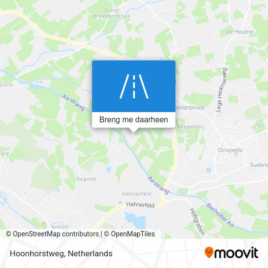 Hoonhorstweg kaart