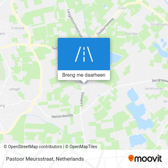 Pastoor Meursstraat kaart
