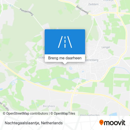 Nachtegaalslaantje kaart