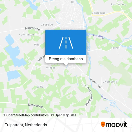 Tulpstraat kaart