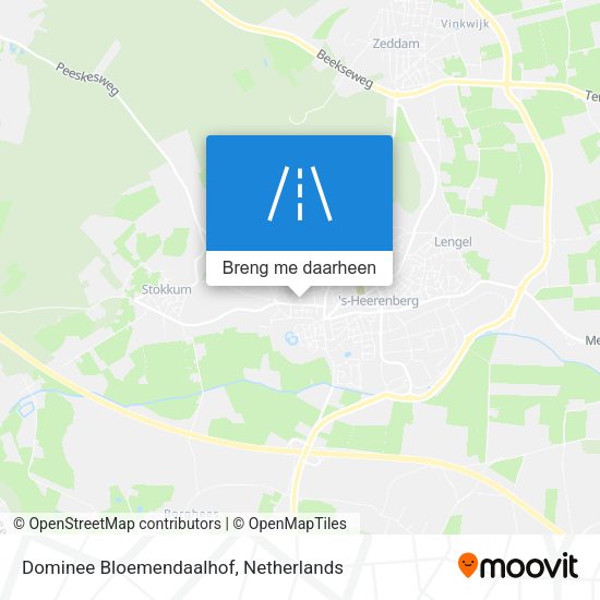 Dominee Bloemendaalhof kaart