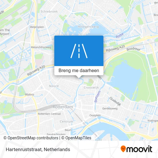 Hartenruststraat kaart