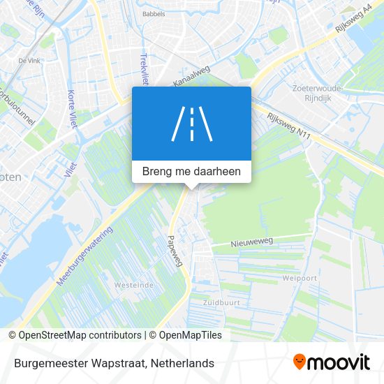 Burgemeester Wapstraat kaart