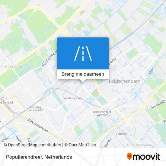 Populierendreef kaart