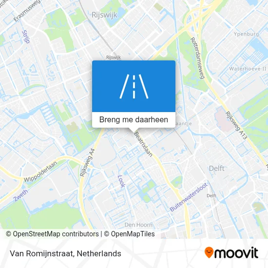 Van Romijnstraat kaart